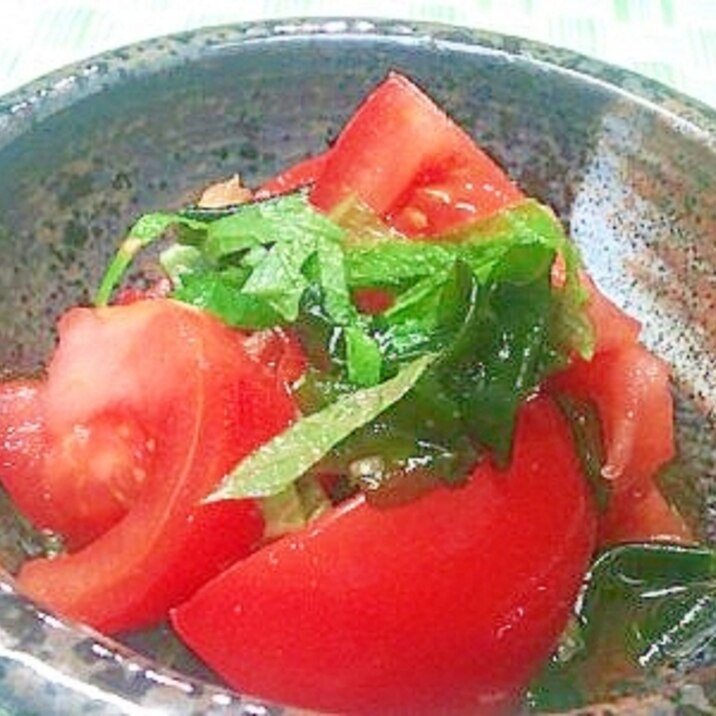 トマト＆わかめの酢の物